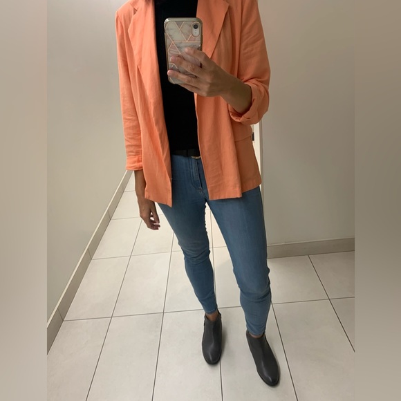 NWT BlueSteel unstructured linen blazer - Picture 2 of 11